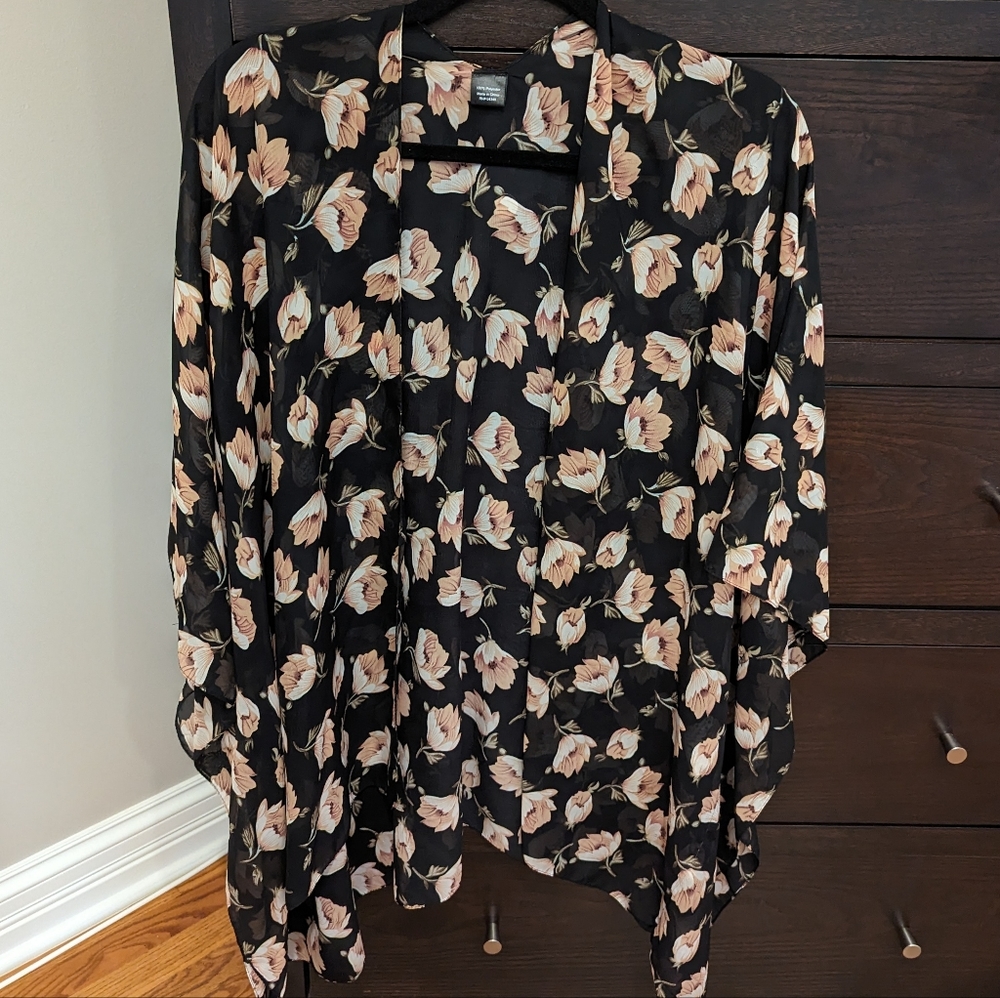 Floral Poncho